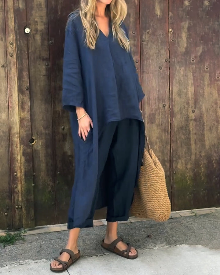 Eva | Damen 2-teiliges Strick-Loungewear-Set