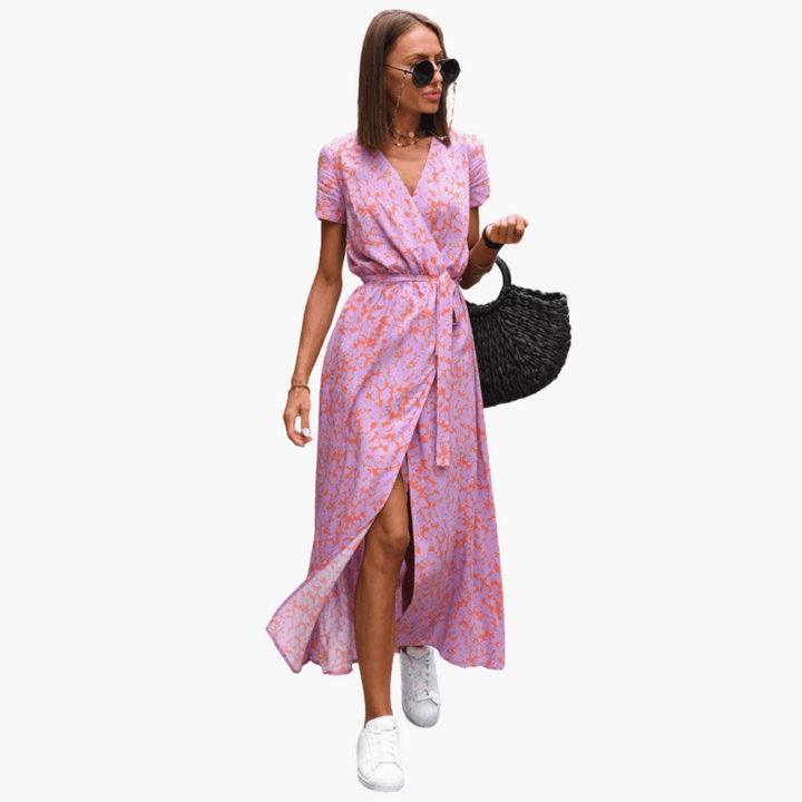 Anette | Elegant Omslagskjole for Sommeren