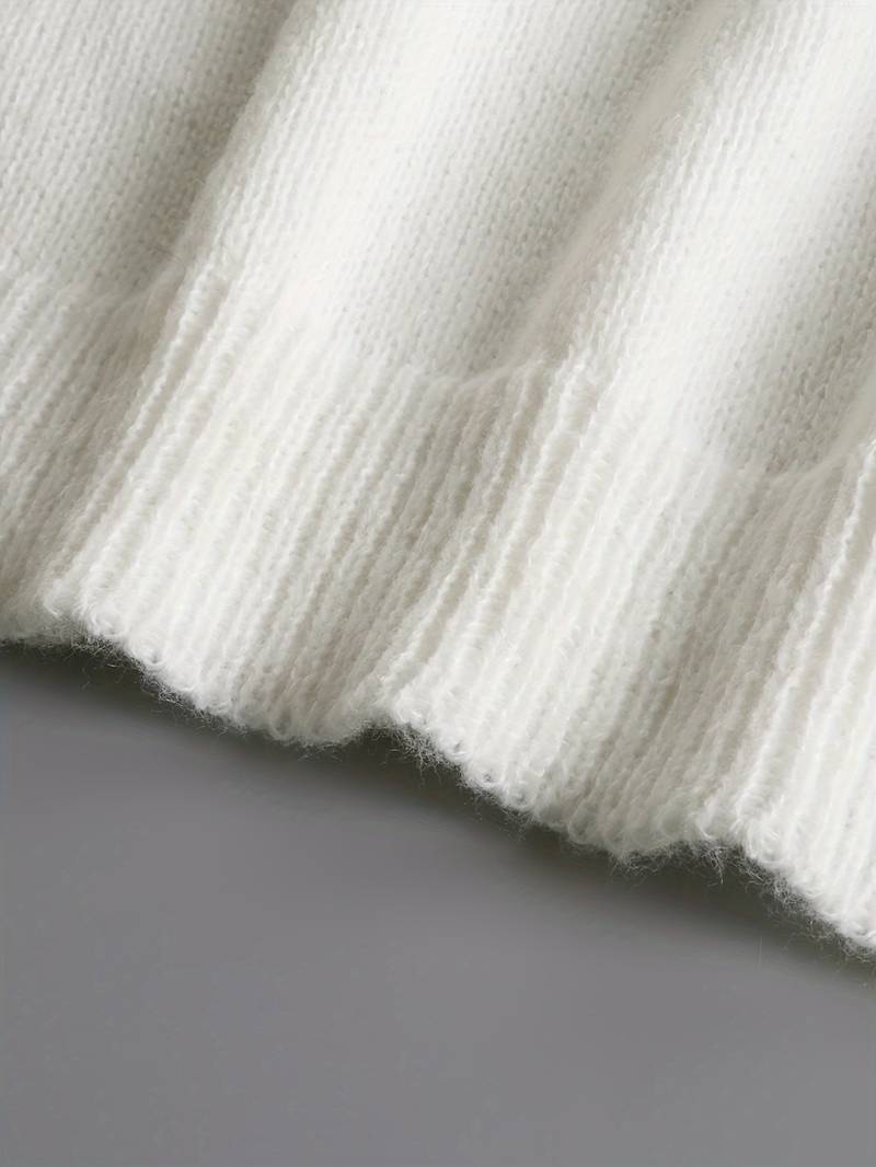 Andrea | Volangbluse med Dekorative Knapper for Kvinner