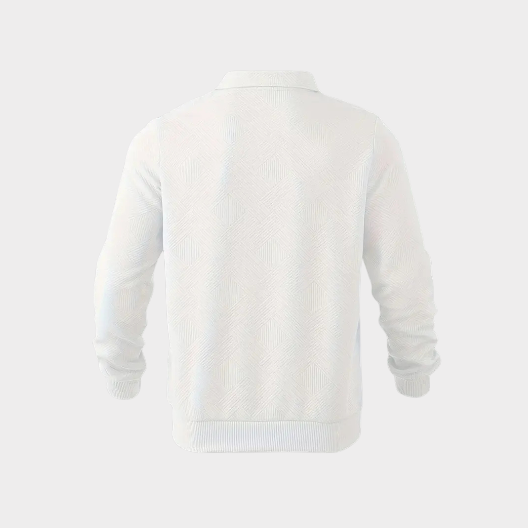 Alexander | Herren Pullover mit halbem Reißverschluss Freizeitshirt