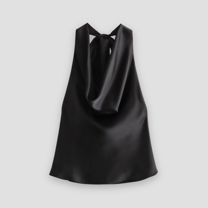 Anja | Satin Neckholder Top für Damen