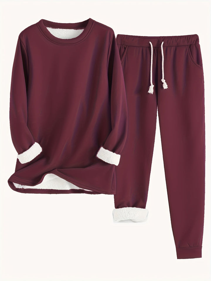 Elfriede | Damen Lässiges Winter-Loungewear-Set