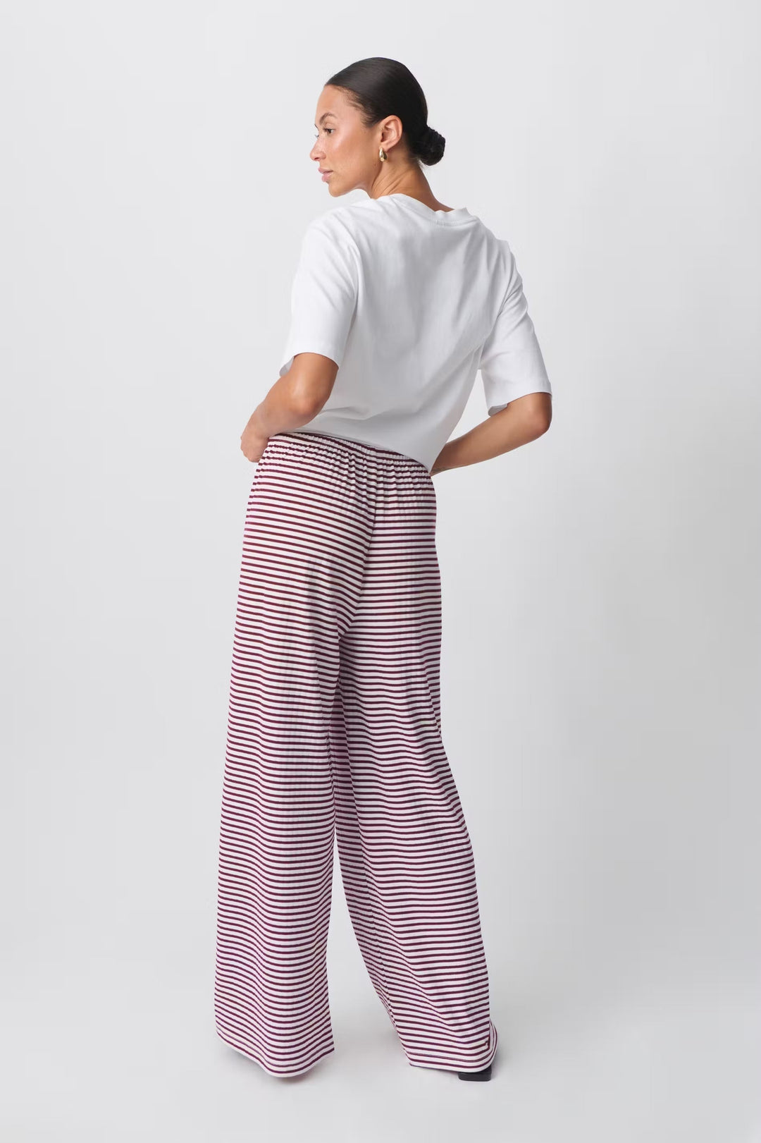 Daniela | Damen Frühlings-Gestreifte Relaxed-Hose