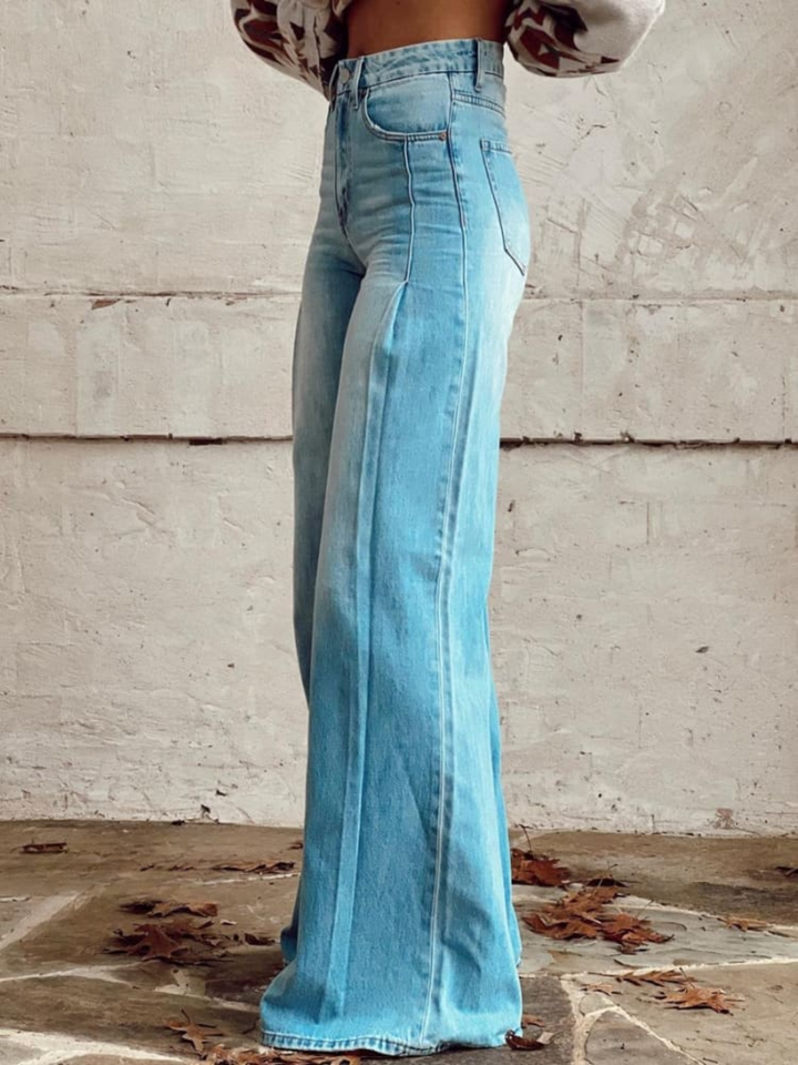 Ingrid | Utsvingte Jeans med Høyt Liv