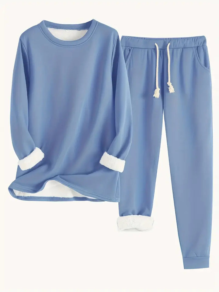 Elfriede | Damen Lässiges Winter-Loungewear-Set