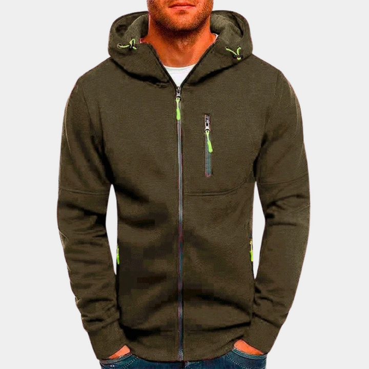 Karl | Lässiger Herren-Hoodie mit Reißverschluss