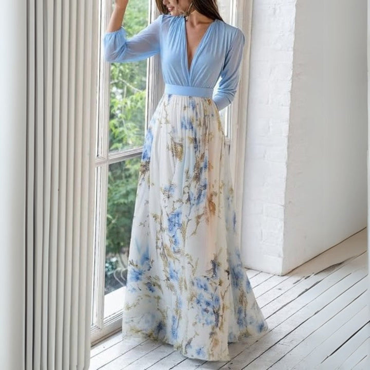 Helene | Elegant Langermet Maxi Kjole