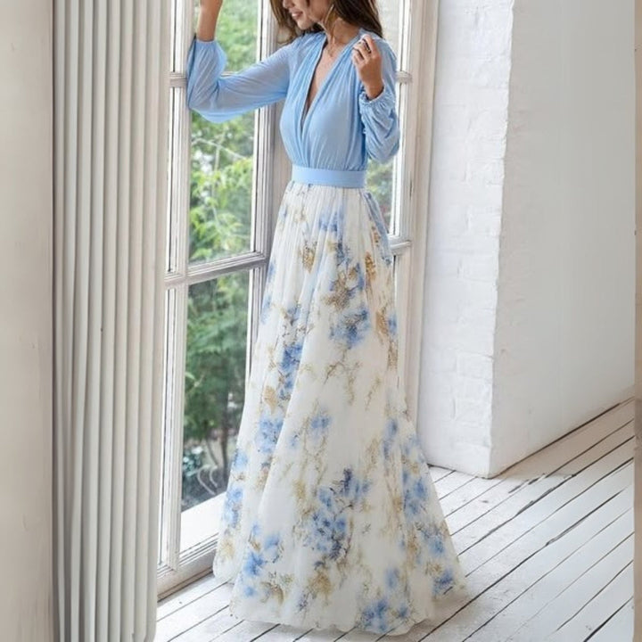 Helene | Elegant Langermet Maxi Kjole
