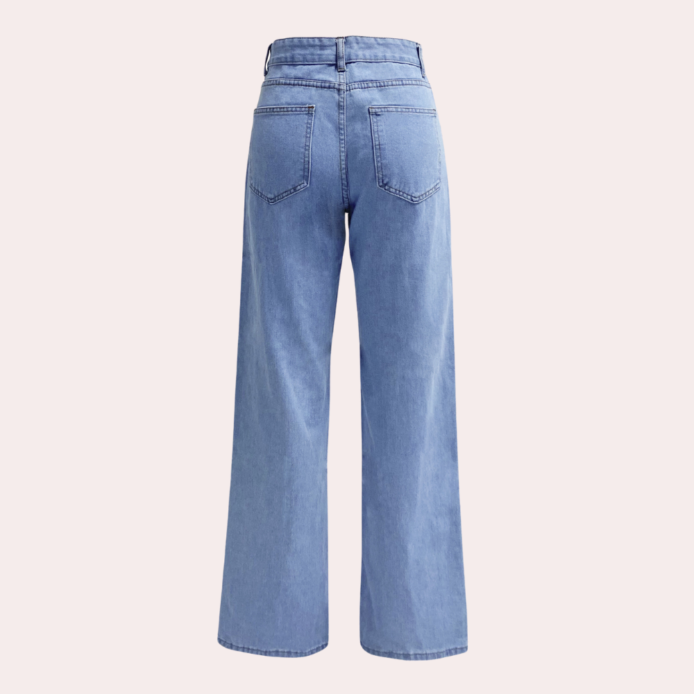 Astrid | Stilfulle Jeans Høy Midje Vid