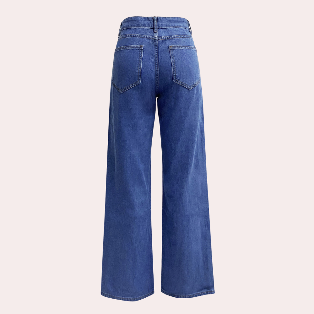 Astrid | Stilfulle Jeans Høy Midje Vid