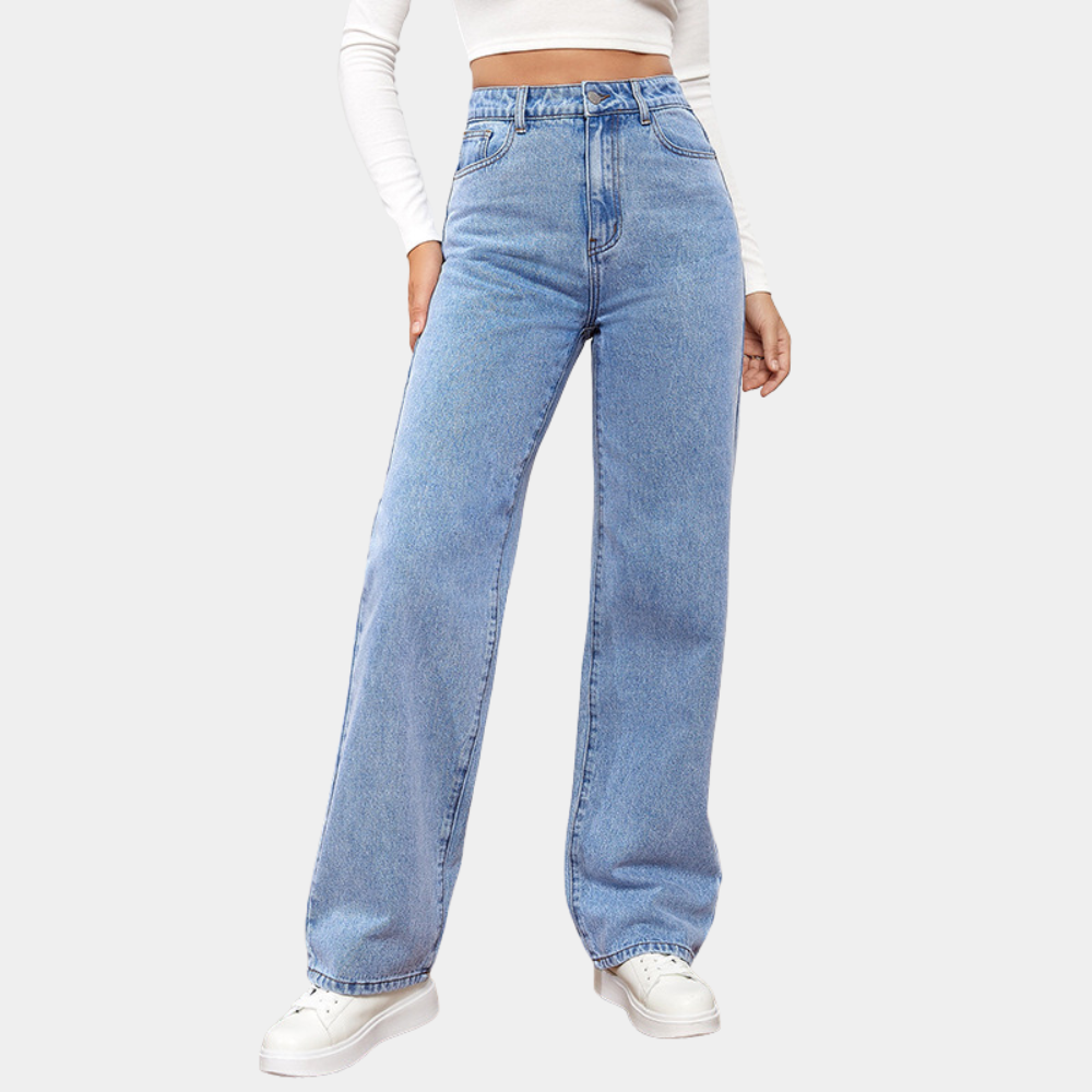 Astrid | Stilfulle Jeans Høy Midje Vid