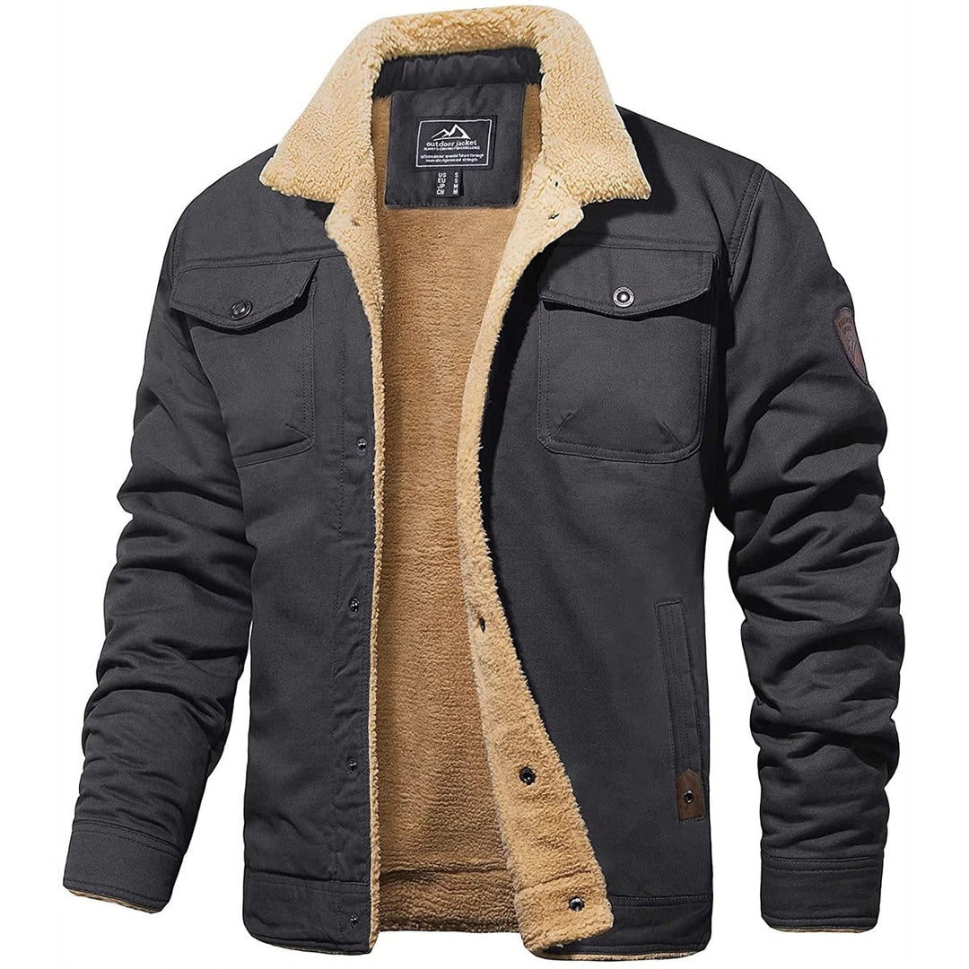 Richard | Herren Warme Fleecejacke mit Knopfleiste