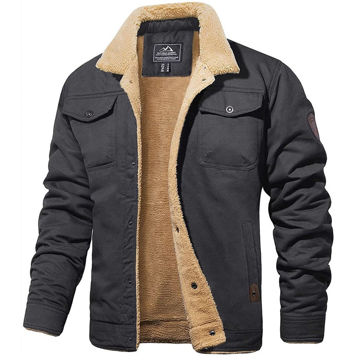 Richard | Herren Warme Fleecejacke mit Knopfleiste