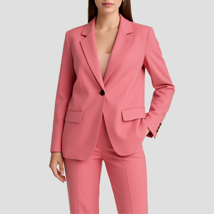 Laura | Damen Maßgeschneidertes Anzug-Set mit langem Blazer und Hose