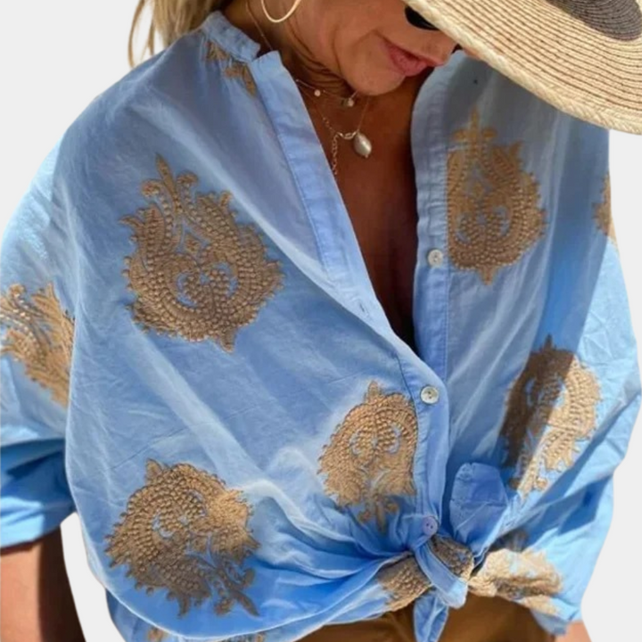 Agnes | Løs Casual Stilfull Bluse
