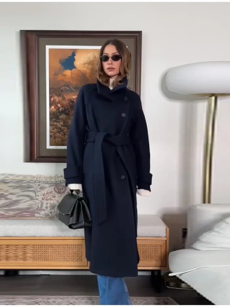 Kerstin | Damen Winter-Trenchcoat mit Gürtel gegen Kälte