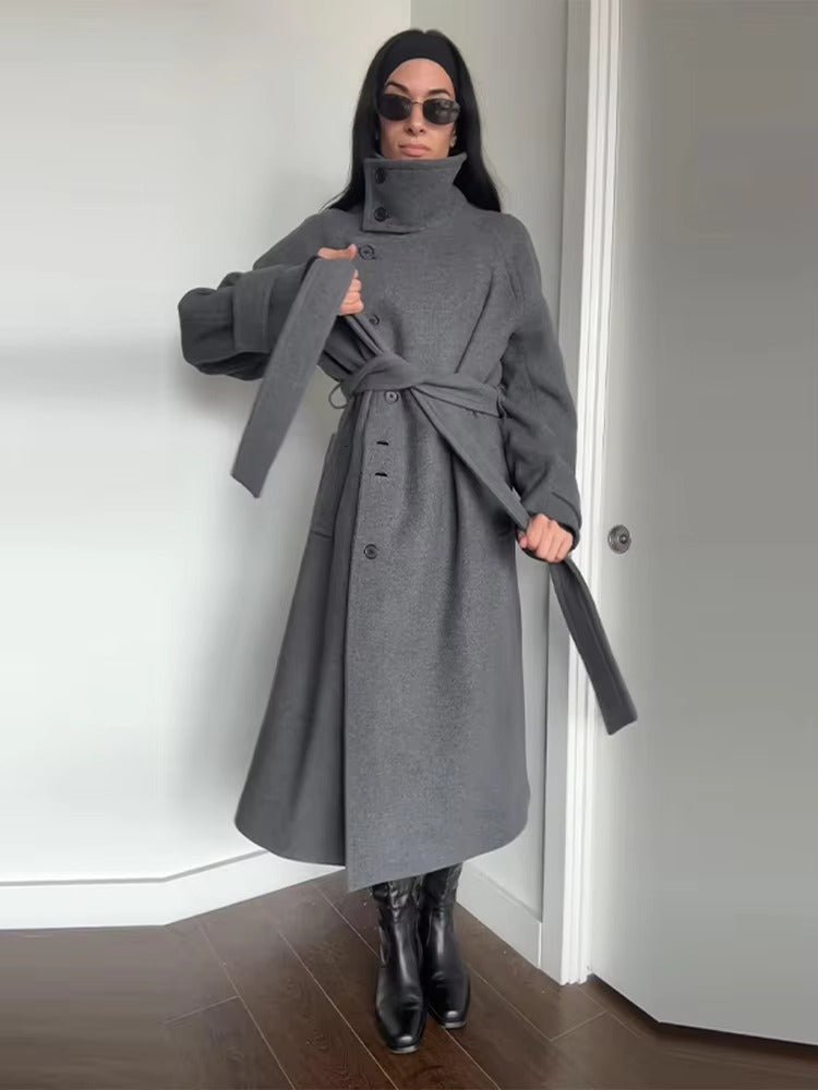 Kerstin | Damen Winter-Trenchcoat mit Gürtel gegen Kälte