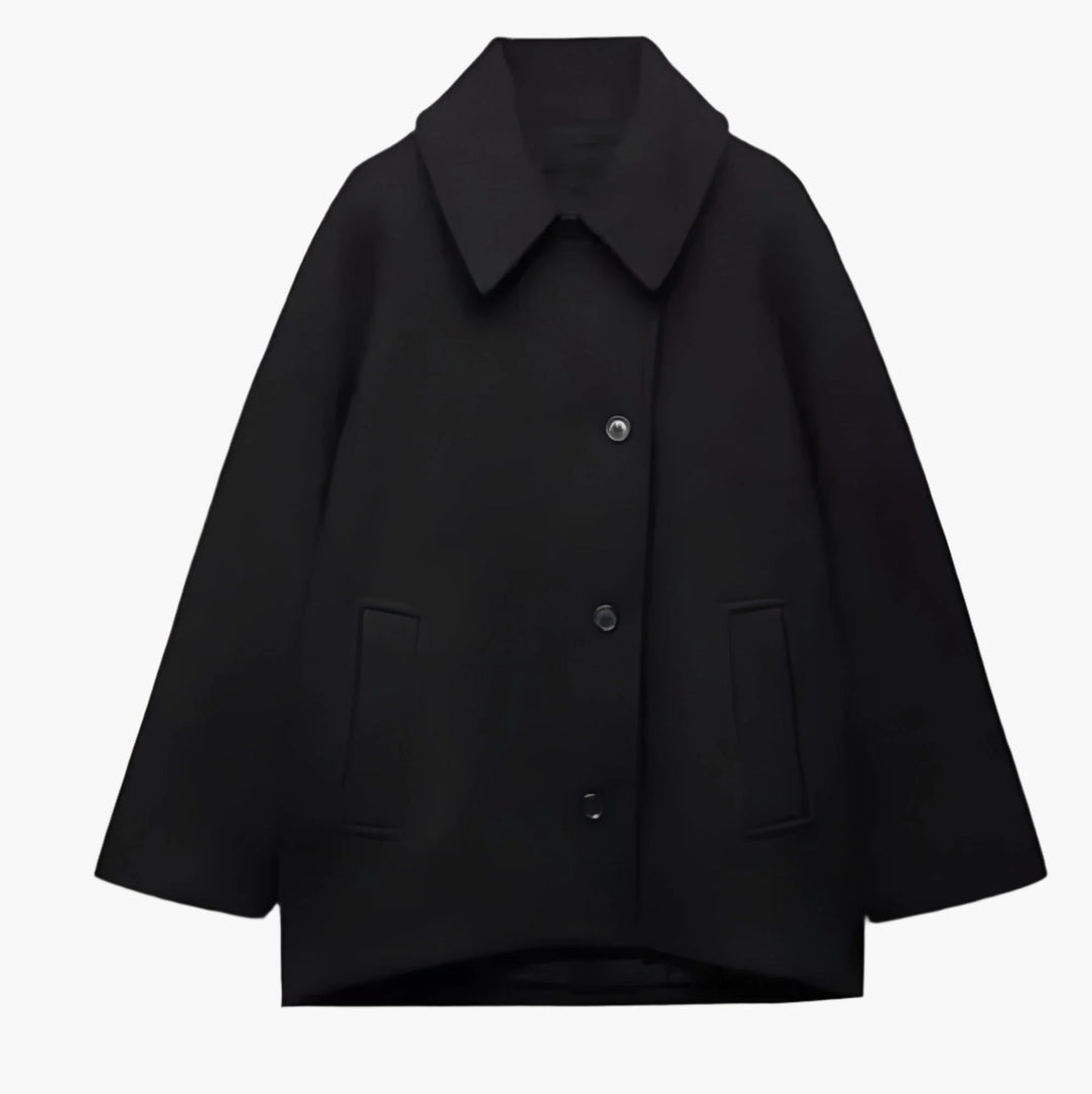 Gabriela | Damen Oversized Gerade Geschnittener Wintermantel