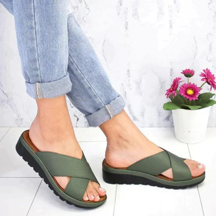Christa | Damen Sommer Orthopädische Stil Sandalen