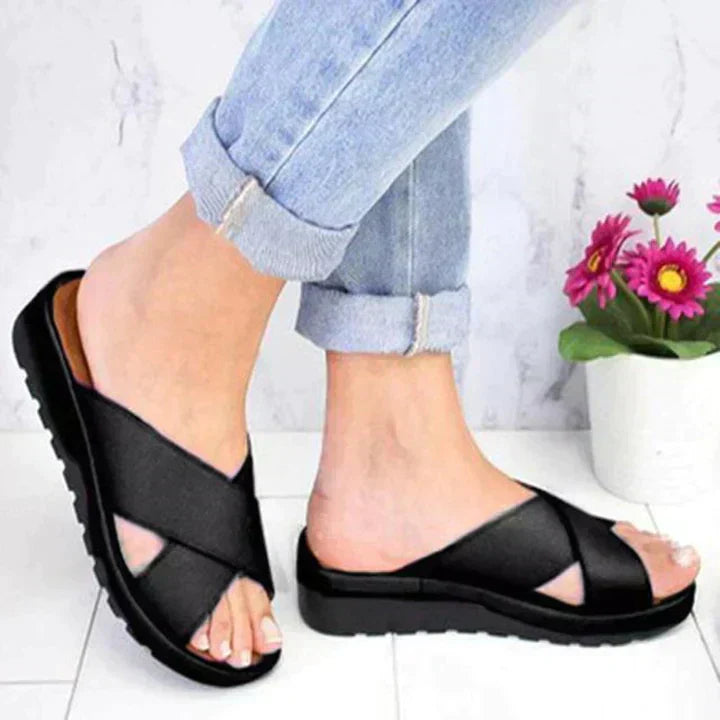 Christa | Damen Sommer Orthopädische Stil Sandalen