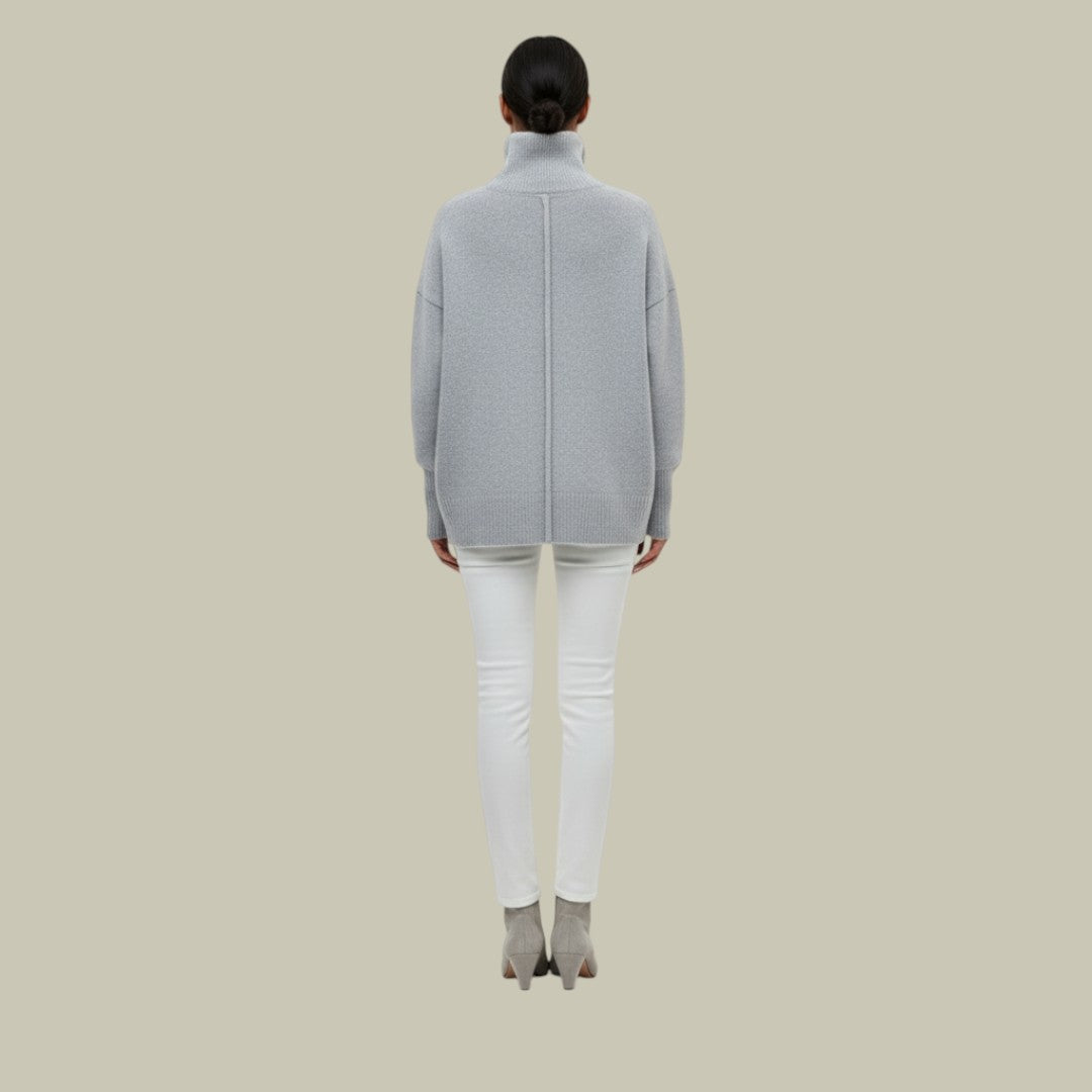 Stefanie | Locker Geschnittener Rollkragenpullover für Damen