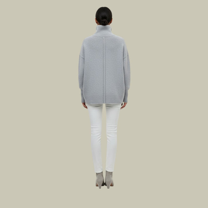 Stefanie | Locker Geschnittener Rollkragenpullover für Damen