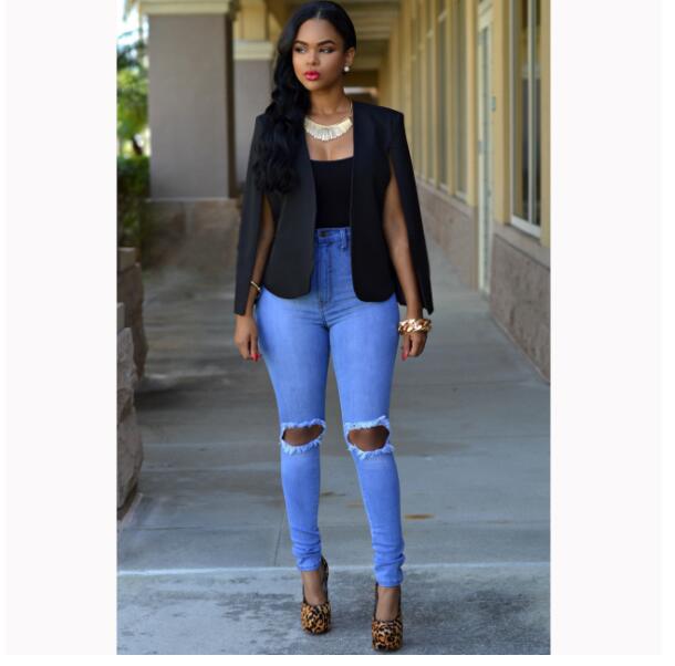 Jana | Damen Blazer mit langen Ärmeln und offenem Schnitt