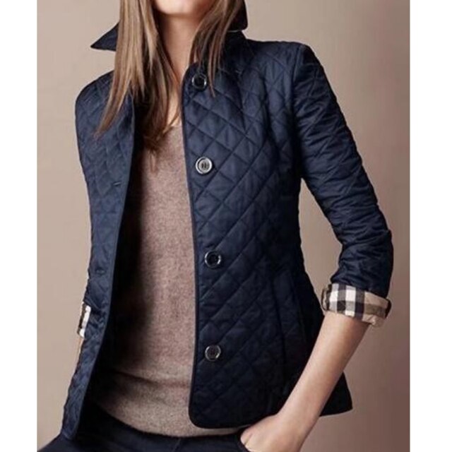 Andrea | Damen Gesteppte Freizeitjacke mit Knopfleiste vorne