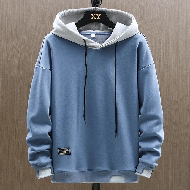 Jens | Herren Zwei-Ton Freizeit Pullover Hoodie