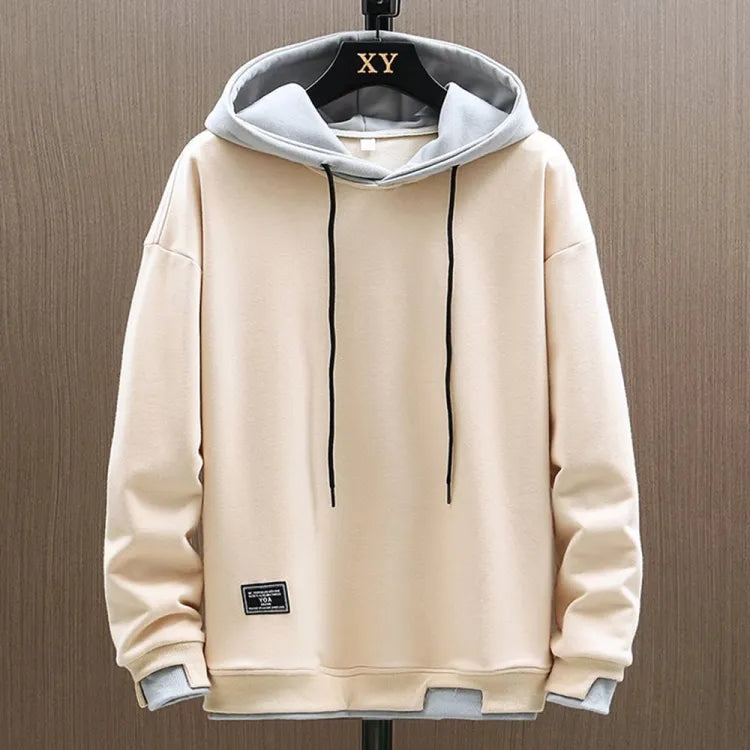 Jens | Herren Zwei-Ton Freizeit Pullover Hoodie