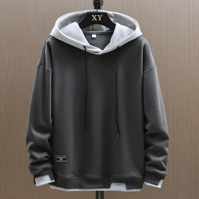 Jens | Herren Zwei-Ton Freizeit Pullover Hoodie