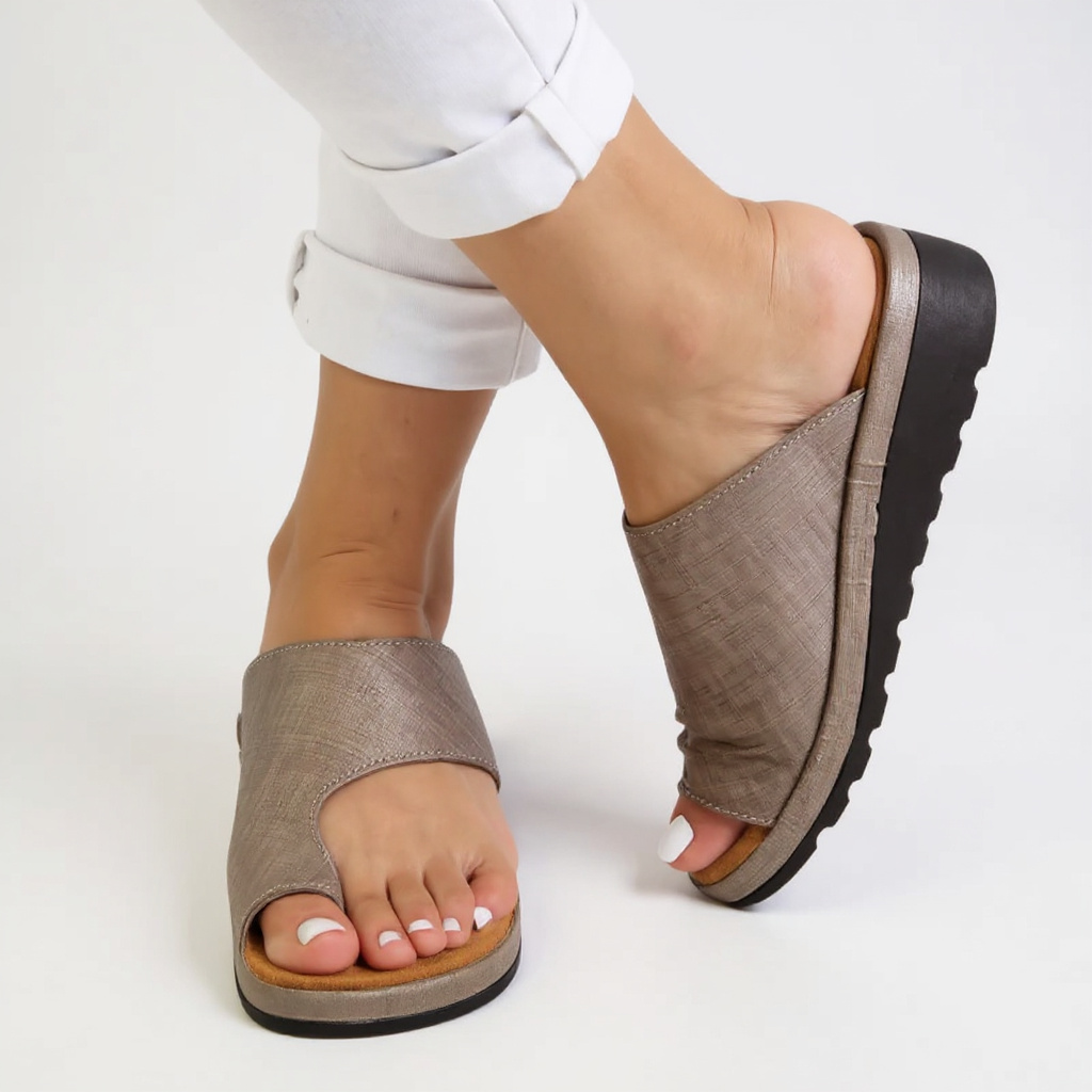 Karin | Damen Sommer Orthopädische Zehentrenner-Sandalen