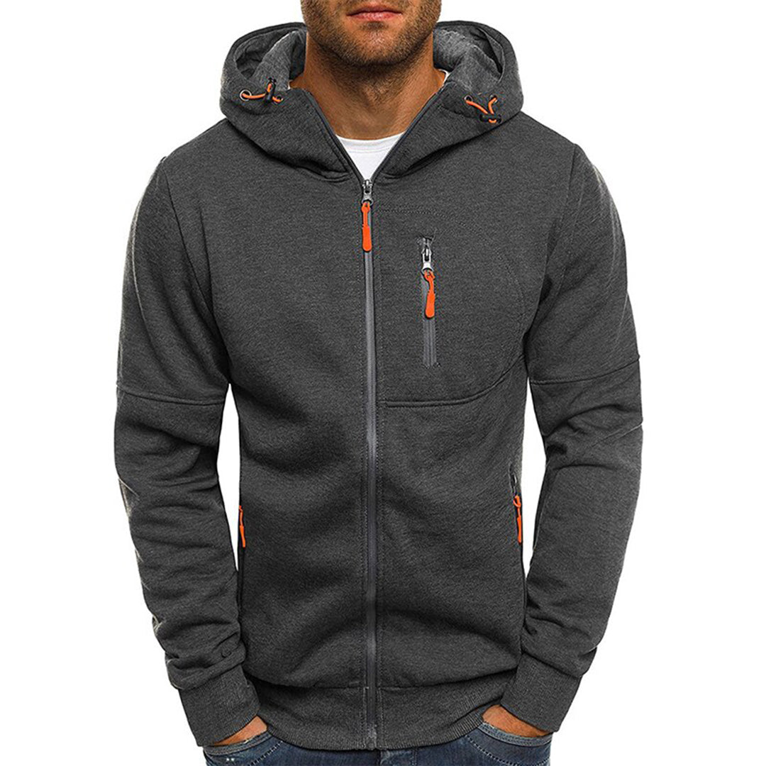 Karl | Lässiger Herren-Hoodie mit Reißverschluss