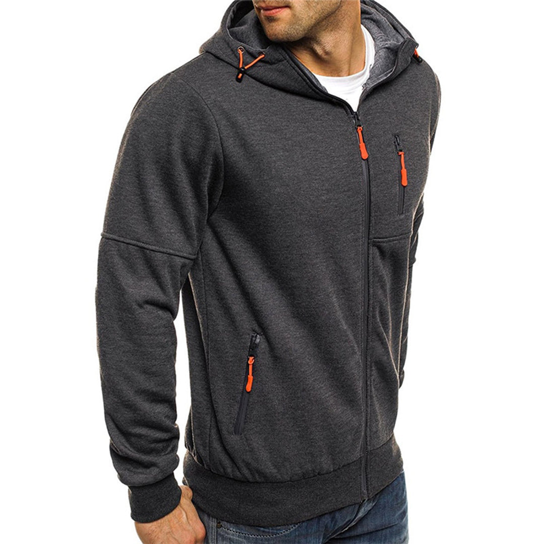 Karl | Lässiger Herren-Hoodie mit Reißverschluss