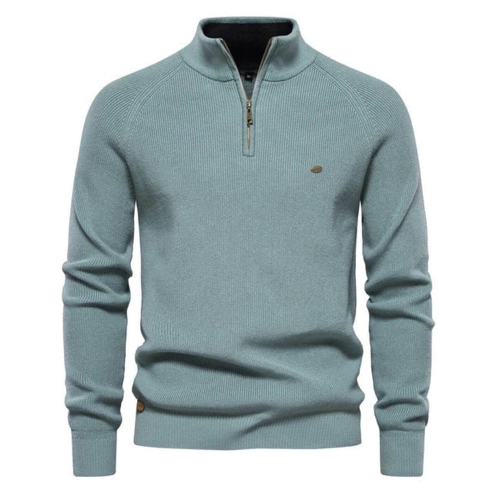 Dominic | Herren Frühling Halbzip Strickpullover
