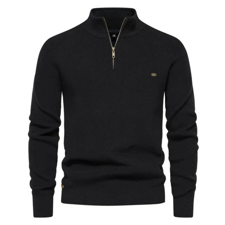 Dominic | Herren Frühling Halbzip Strickpullover