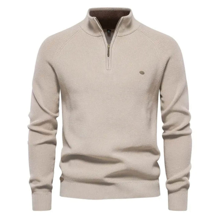 Dominic | Herren Frühling Halbzip Strickpullover
