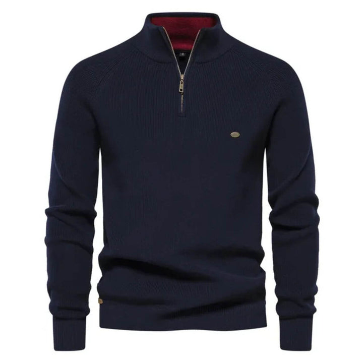 Dominic | Herren Frühling Halbzip Strickpullover