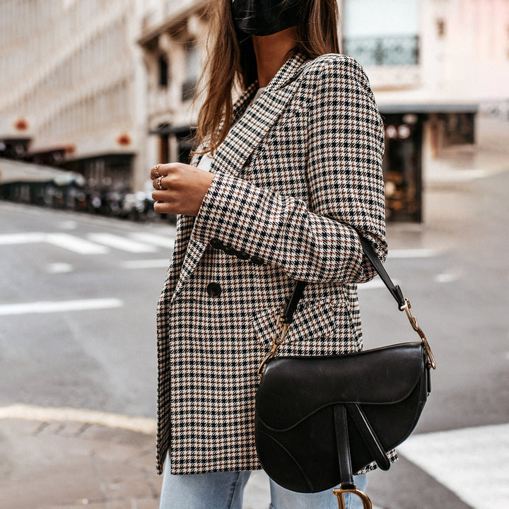 Agnes | Stilfull og Casual Rutete Blazer