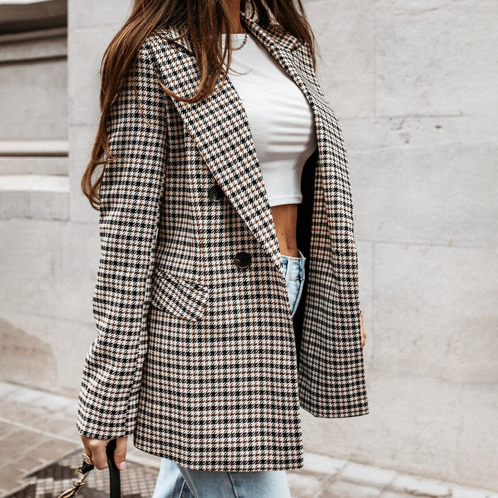 Agnes | Stilfull og Casual Rutete Blazer