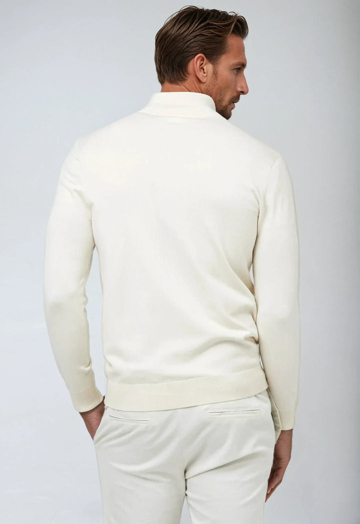 Hagen | Herren Lässiger Pullover mit Reißverschluss am Kragen