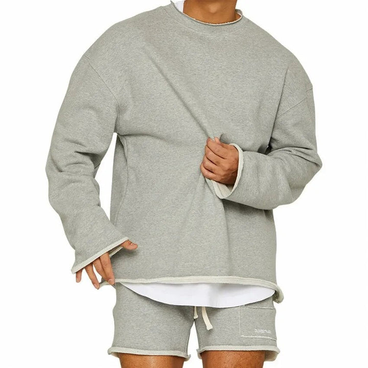 Paul | Herren Locker Geschnittener Pullover Lounge-Sweatshirt