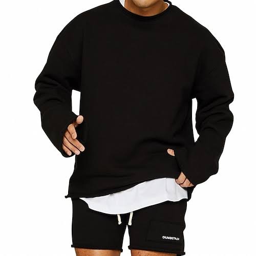 Paul | Herren Locker Geschnittener Pullover Lounge-Sweatshirt
