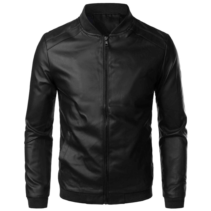 Matthias | Herren Moderne Streetstyle Leder Bomberjacke