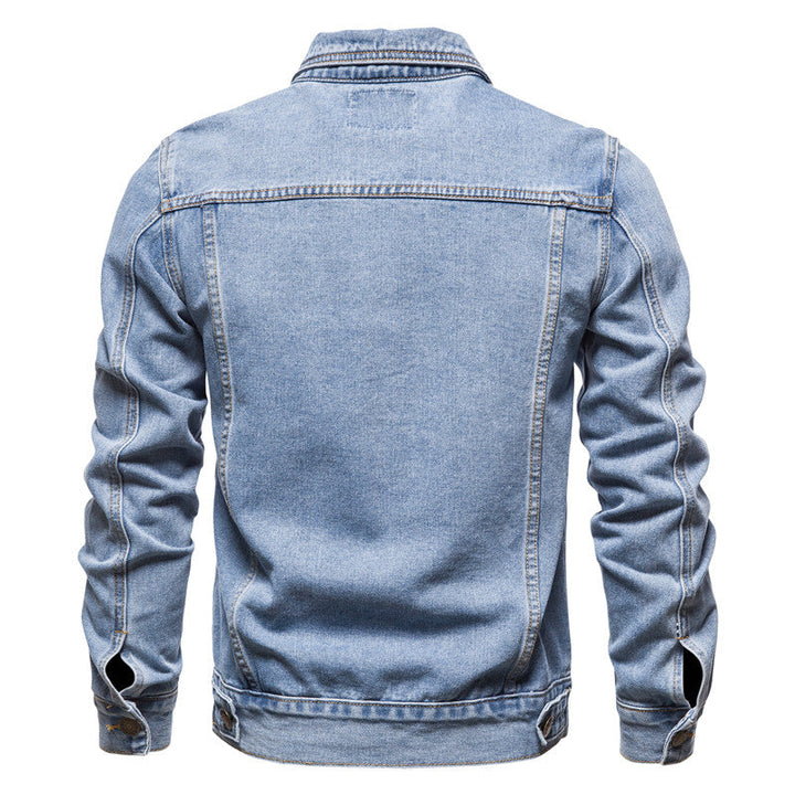 Florian | Herren Klassische Denim Lässige Knopfjacke