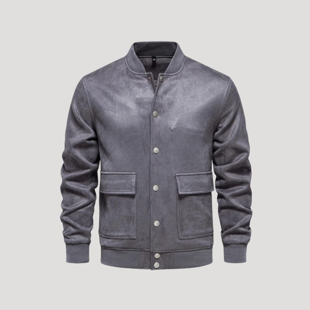 Daniel | Herren Winter Lederjacke Lässiger Bomber Außenmantel