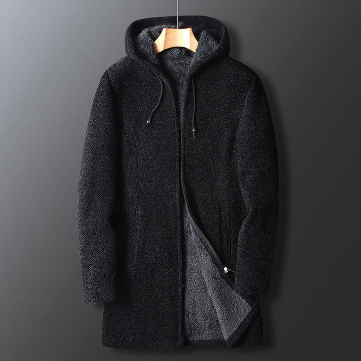Ingo | Herren Winter Freizeit Lange Kapuzenjacke
