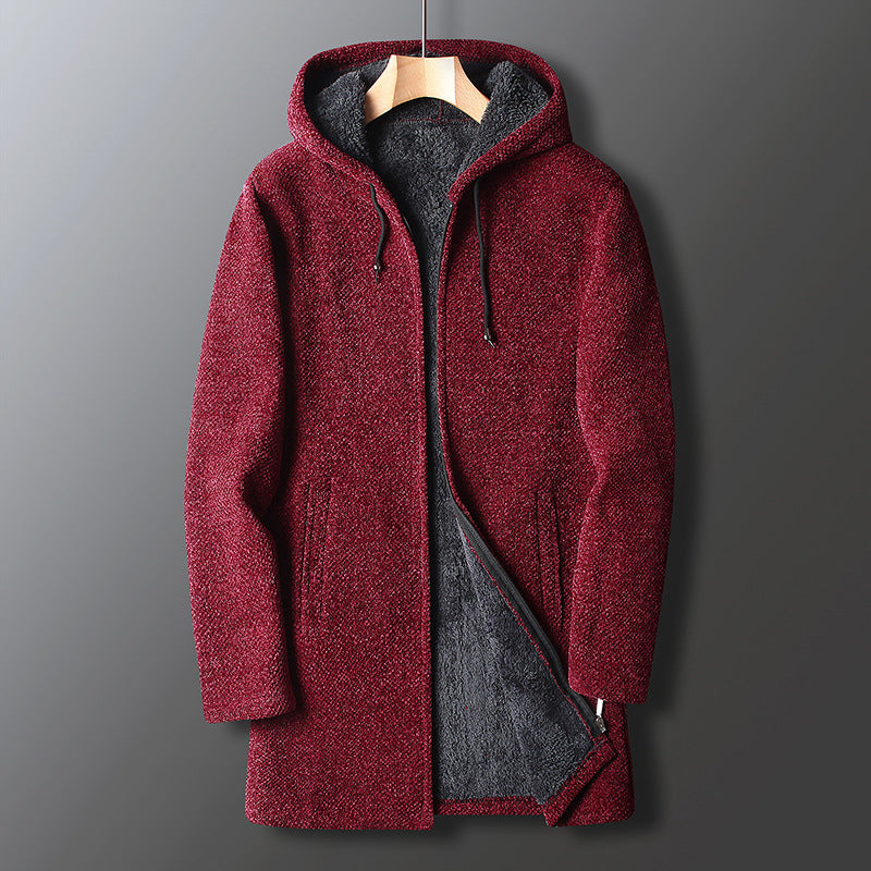 Ingo | Herren Winter Freizeit Lange Kapuzenjacke