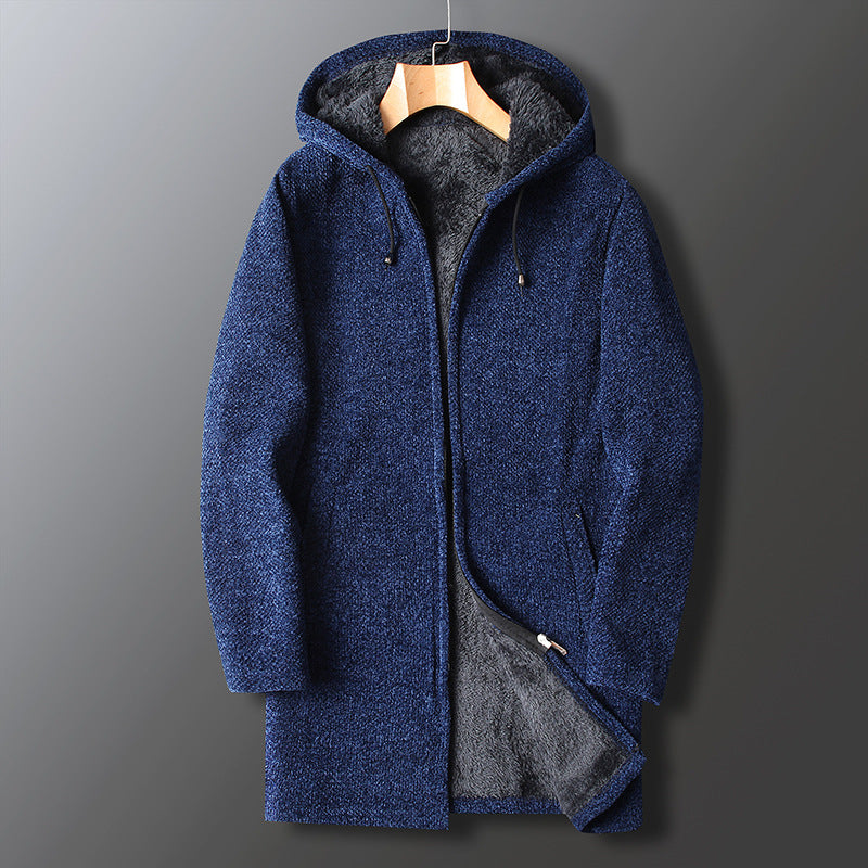 Ingo | Herren Winter Freizeit Lange Kapuzenjacke