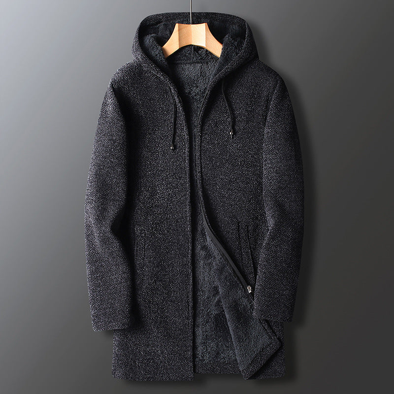 Ingo | Herren Winter Freizeit Lange Kapuzenjacke